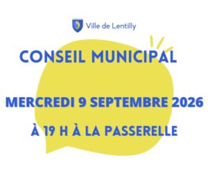 conseil municipal du 9 sept 2026